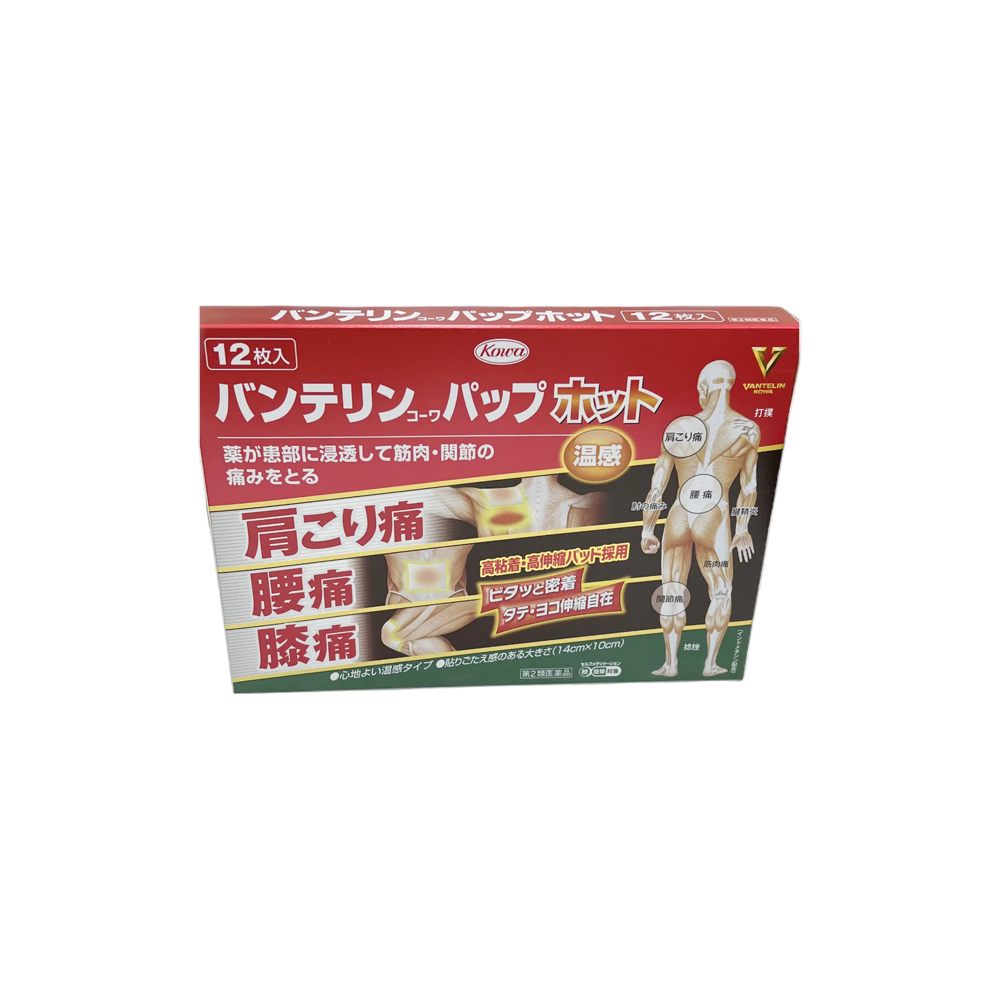 バンテリンコーワパップホット　12枚入　[第2類医薬品]